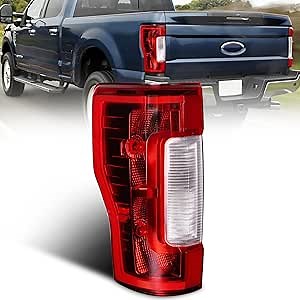 Tail Light Assembly For 2017 2018 2019 Ford Super Duty F250 F350 Tail Lights [Non-LED&Blind Spot] LH Left Driver Side HC3Z13405D HC3Z13405F FO2800256