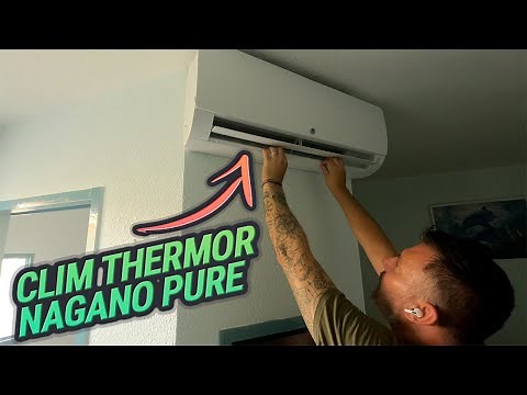 Complete installation of a THERMOR NAGANO PURE air conditioning system