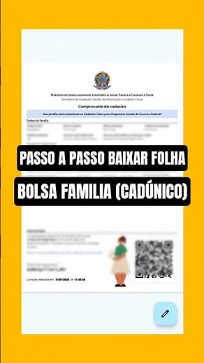 Passo a Passo Como Baixar a Folha do Bolsa Família (CADÚNICO) #bolsafamília #bolsafamilia #cadunico