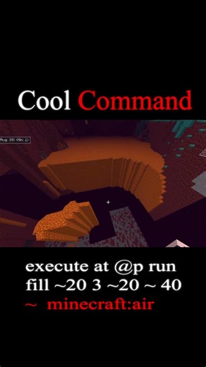 Minecraft Command Block fill trick 🤯 #minecraft