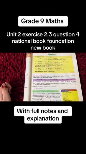 Maths grade 9 unit 2 exercise 2.3 question 4 national book foundation new book#physics #newbook #fullnotes #national #foundation #grade9 #exercise #foryou #maths