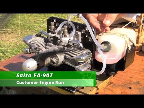 Saito FA 90T Customer Engine Run