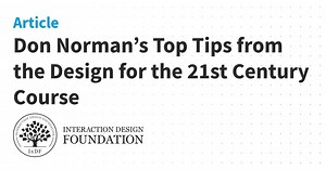 Don Norman’s Top Tips from the Design for the 21st Century Course