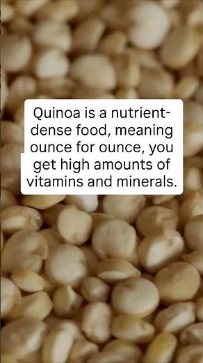 Quinoa’s health benefits.