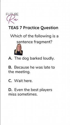 TEAS 7 Practice Question #teas7 #atiteas