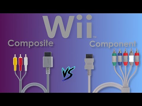 Nintendo Wii Component vs Composite Cables Comparison