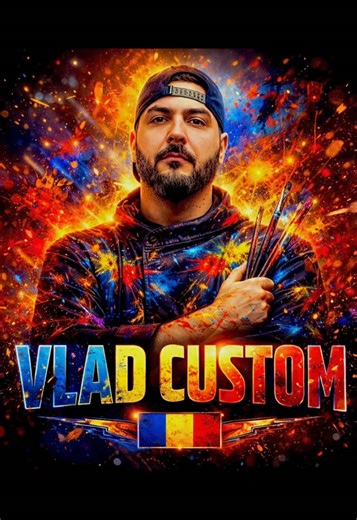Custom unicat. Personalizare cu tema România 🇷🇴. Pictat manual#vladcustom #pictatmanual #personalizare #customsneakers #romanien