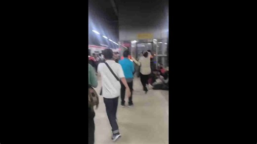 Indonesia train crash survivors seen scattered across floor as 14 people are killed