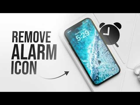 How to Remove Alarm Clock Icon iPhone (tutorial)