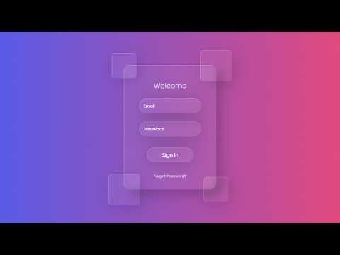 Glassmorphism Login Form using Html CSS _ Glassmorphism CSS Login Form Glassmorphism