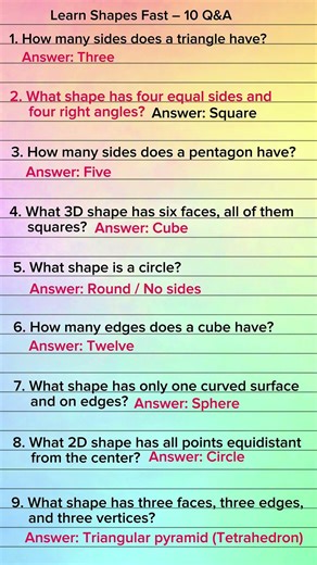 Questions About Shapes – Instant Answers