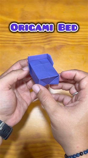 Origami Bed #origami #dobradura #house #papercraft