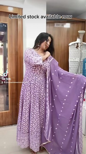 High quality full thread work Georgette umbrella with inner attached size 38,40,42,44 | Choose Me