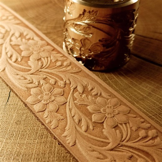 Brass Leather Embossing Roller. "3d Flowers #1" 38mm - Etsy