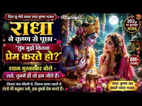 #Bhakti 🌸 Radha Krishna Prem Bhajan | राधा ने पूछा - तुम मुझे कितना प्रेम करते हो? ❤️| Song