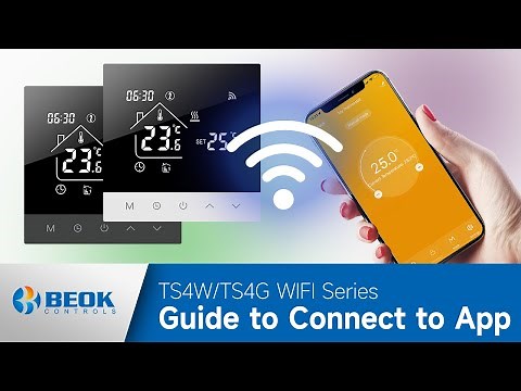 How to connect TS4 series Wi-Fi Thermostat with Tuya/Smart Life App