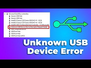 Fix Unknown USB Device Device Descriptor Request Failed Windows 11/10 (✅UPDATED 2024) (Full Guide)
