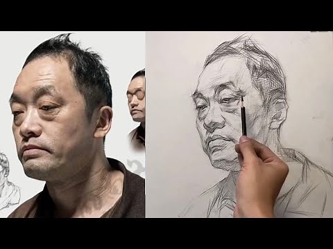 Blocking in Portrait of a Man – How to Draw Portraits