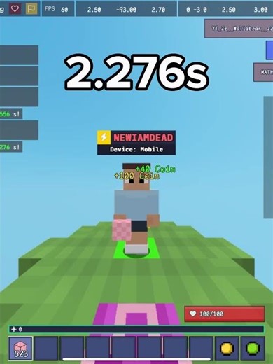 Testing Bridging Methods (Time Bridge) #bloxdio #minecraft #bridge