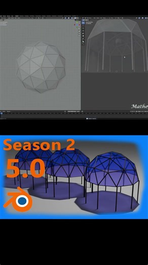 Create a roof in #blendercourse