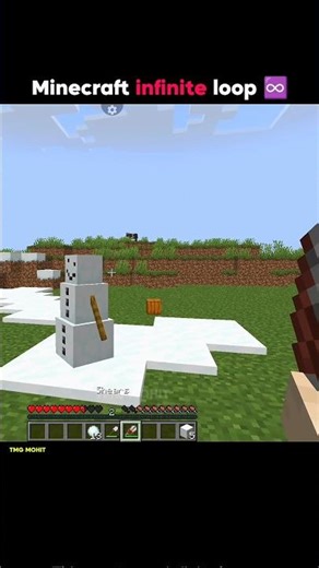 Minecraft infinite loop #minecraft #shortsfeed #shorts