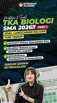 🌿 MATERI & SOAL TKA BIOLOGI SMA 2026!? KISI-KISI PUSMENDIK SKIP = RUGI SENDIRI! PART 1