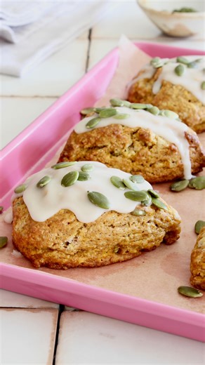 6K views · 208 reactions | Pumpkin & Pepita Scones packed with...