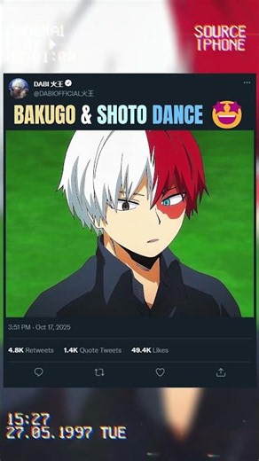 BAKUGO & SHOTO DANCE 🤩 | #animeedit #myheroacademia #anime