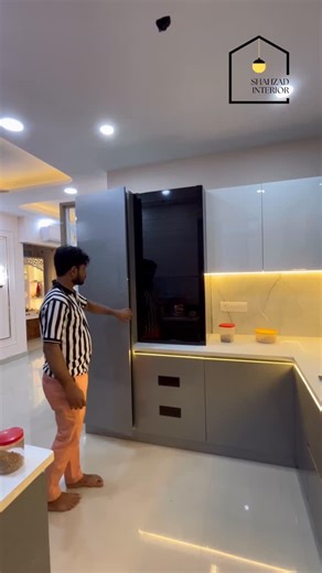 Shahzad | interior designer | How to design an L-shaped kitchen with fittings and accessories explained : : #kitchen #kitchendesigns #kitchendesign #tilework... | Instagram