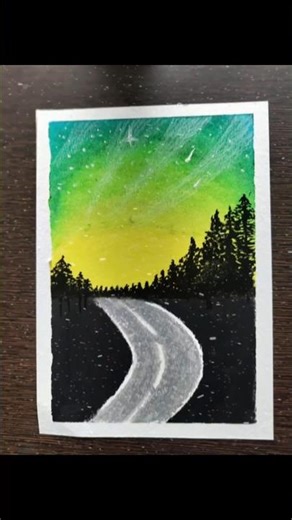 Easy oil pastel drawing for beginners #art #oilpastel