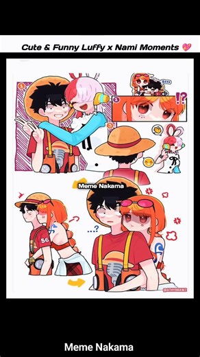 Cute & Funny Luffy x Nami Moments 💖 #onepiece #anime #luffy