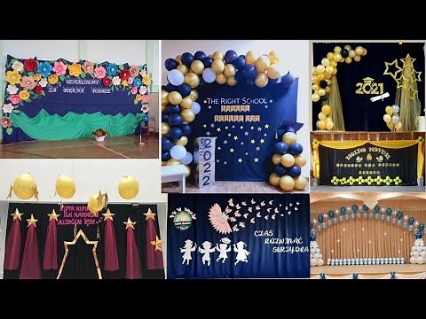 Stage decoration ideas for school functions | Stage decoration for annual function
