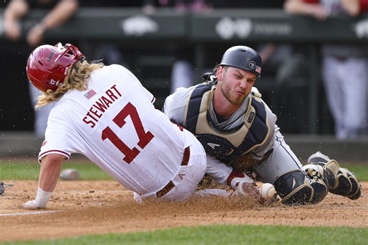 Arkansas baseball beats ORU in midweek game that includes 45 players | Arkansas Democrat Gazette