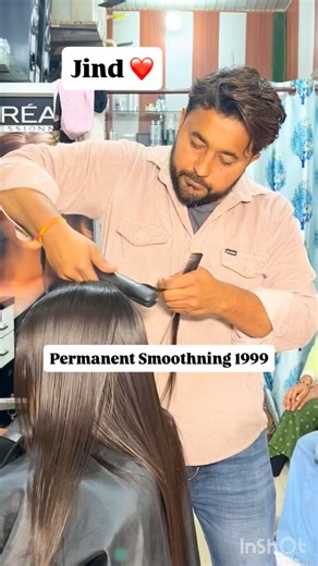 KingQueen Makeover on Instagram: "😍❤️🆕permanent Smothning 😍follow my page creative vedio … @kingqueen_makeover . . #beauty #viral #instadaily #trendingreels #tiktok #salon #me #haryana #jind #smothning #hair #streight #keratin #botox #girls #ladies"