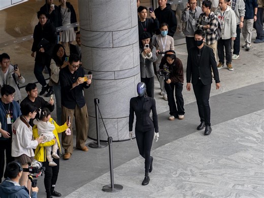 A Chinese humanoid robot flopped face-first onto the ground during a public showcase. Its CEO says it's all part of 'learning to walk.'