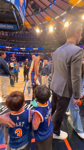 Dreams do come true, like my kids meeting Brunson. And me not getting kicked out of a game. Best behavior! Thank you @nyknicks @bryangreenberg | Jamie Chung