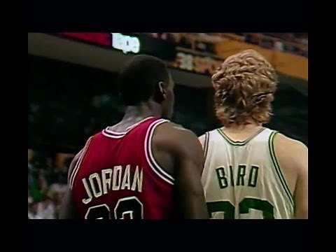 Larry Bird (36pts, 12reb, 8ast) vs Michael Jordan (63 Points) 1986 Bulls (G2)