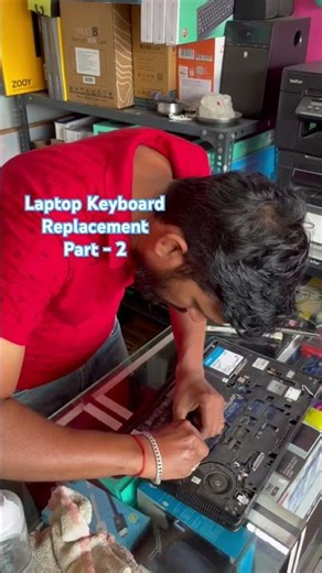 Laptop Keyboard Replacement & Cleaning Part 2 🔥 Complete Repair Guide | DIY Laptop Fix #shorts