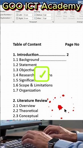 📑 Create a Table of Contents in Microsoft Word Like a Pro!