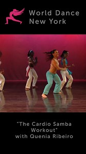 Authentic Rio De Janeiro style Brazilian samba ("samba no pe") workout, includes step-by-step! "The Cardio Samba Workout" with Quenia Ribeiro >> Purchase this program as INSTANT WORLDWIDE VIDEO at https://www.WorldDanceNewYork.com Watch our videos anywhere in the world, on any device! #samba #braziliansamba #sambadance #sambadancer #sambadancers #sambadancechallenge #sambanopé #sambanope #sambadancers #sambaworkout #braziliancarnival #braziliandance #brazil | World Dance New York