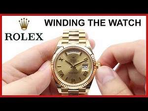 ▶ HOW to wind a Rolex Day-Date and all other Rolex Watches