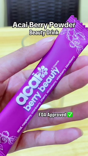 Acai Berry Powder Beauty Drink - FDA Approved and Delicious!