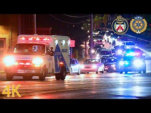 Toronto Police Emergency Run Through Gridlock with Toronto Paramedics