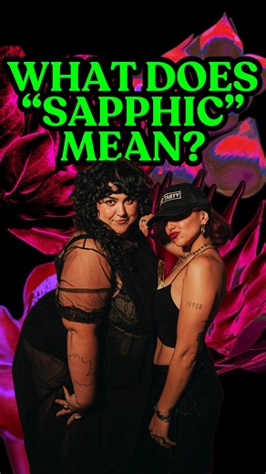 Dama Productions on Instagram: "What does “sapphic” mean? 🌺 . . . #damaproductions #wlw #sappic #fy #queerlatinas"