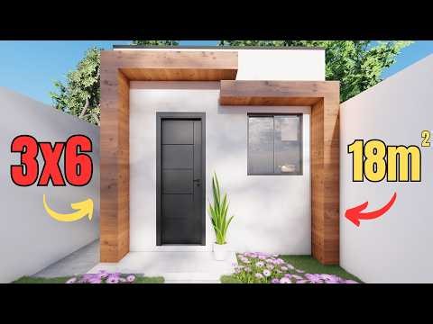 Projeto de casa pequena de 3x6 - simples e acolhedora(FAÇA VARIAS PARA ALUGAR)