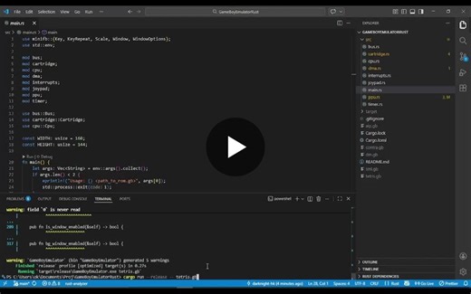 Building a Game Boy Emulator in Rust: Emulation and Challenges | Haider Ali posted on the topic | LinkedIn