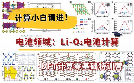 电池领域：Li-O2电池电池计算 | DFT计算特训营【朱老师讲VASP】