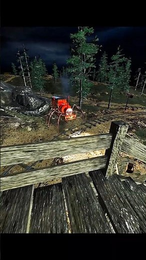 I Saw the Scariest Choo Choo Charles Ever! 😱🚂 #shorts #horrorgame