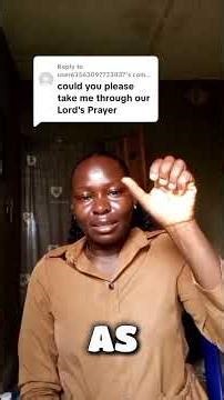 How to sign the Lord's prayer in ASL. #asl #shorts #foryoupage #christyspecial #deafkids