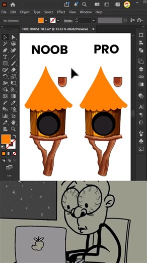 Adobe illustrator 2026 | Noob Vs Pro #illustratortips #illustratortutorial #shorts